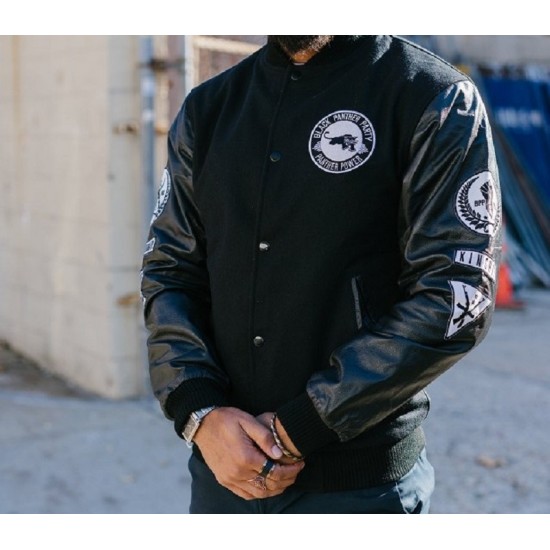 Black Panther Black Varsity Jacket