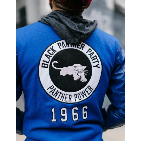 Black Panther Blue Varsity Jacket