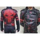 Bloody The Punisher Leather Jacket Jon Bernthal Motorcycle