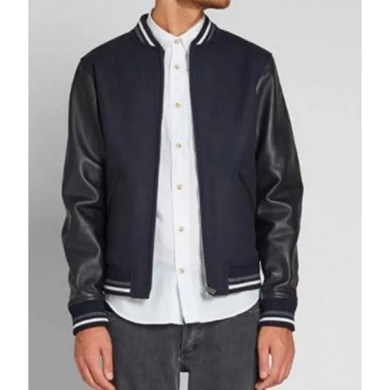 Blouson Copper A.P.C. Varsity Blue and Black Jacket