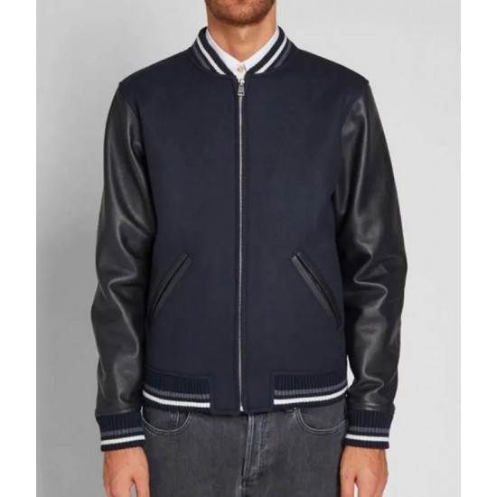 Blouson Copper A.P.C. Varsity Blue and Black Jacket