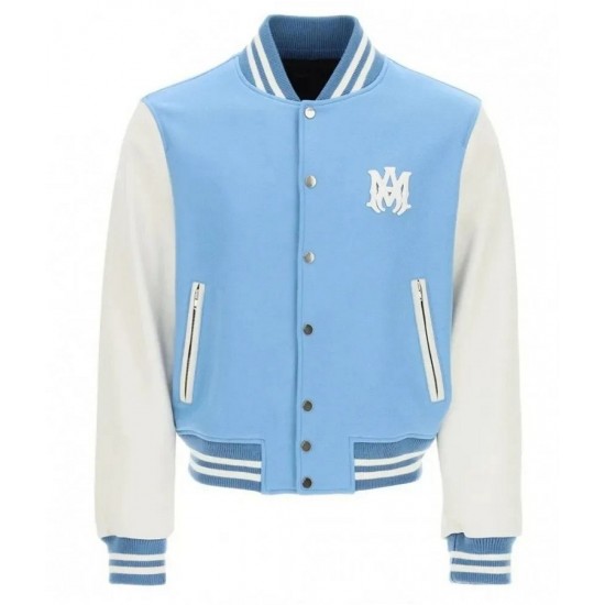 Blue and White Varsity Jacket