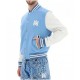 Blue and White Varsity Jacket