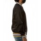 Bomber New Orleans Saints Black Satin Jacket