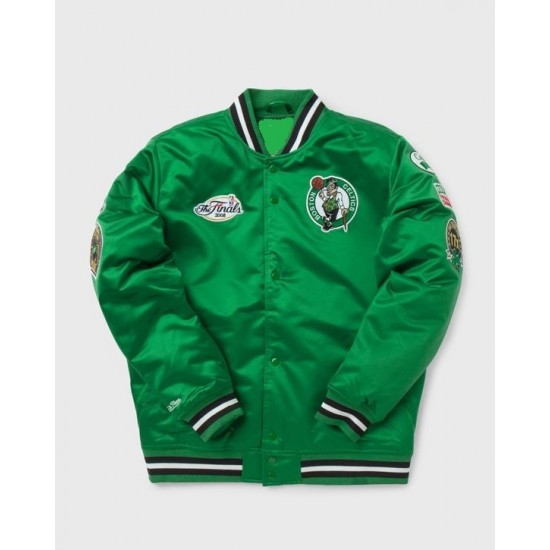 Boston Celtics Dark Green Satin Jacket