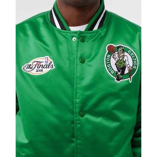 Boston Celtics Dark Green Satin Jacket