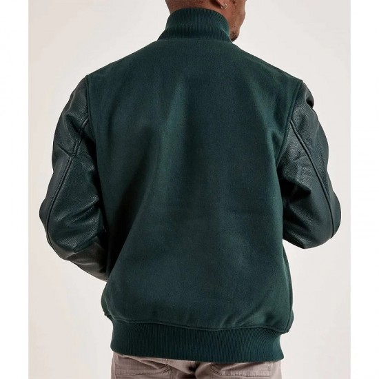 Boston Celtics Dark Green Varsity Jacket