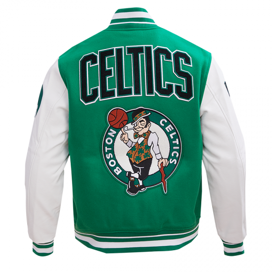 Boston Celtics Retro Clasiic Rib Varsity Jacket