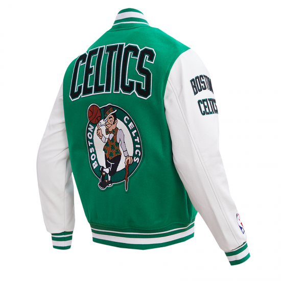 Boston Celtics Retro Clasiic Rib Varsity Jacket