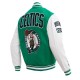 Boston Celtics Retro Classic Rib Green Wool Varsity Jacket