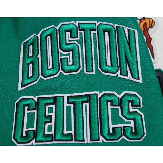 Boston Celtics Retro Classic Rib Wool Varsity Jacket