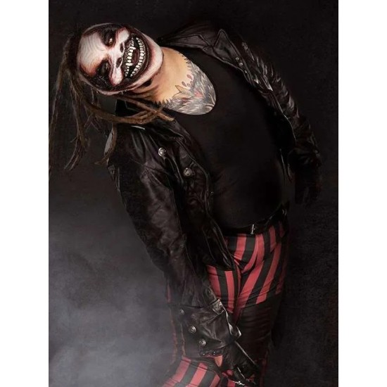 Bray Wyatt The Fiend Black Biker Jacket