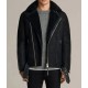 Brooklyn Black Biker Fur Jacket