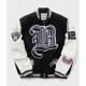 Brooklyn Nets 12 Black Wool and Leather Letterman Jacket