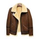 Brown Aircraft RAF B3 Bomber Flying Pilot Shearling Jacket