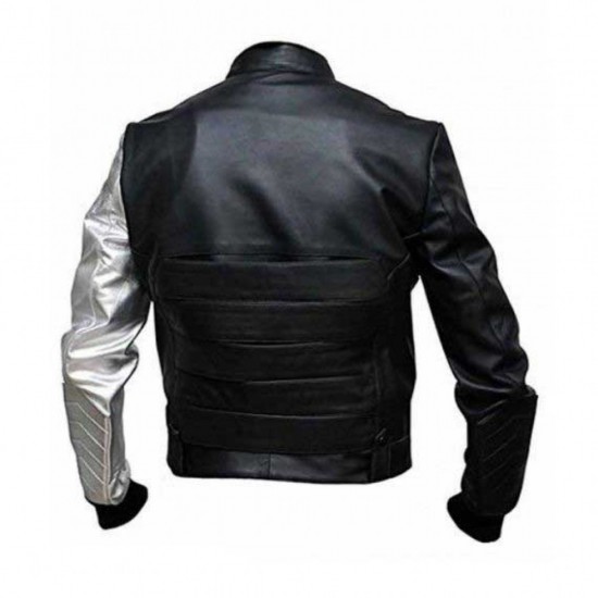 Bucky Barnes Silver Sleeves Winter Soldier Jacket