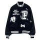 Bulldog First Row Black Varsity Jacket