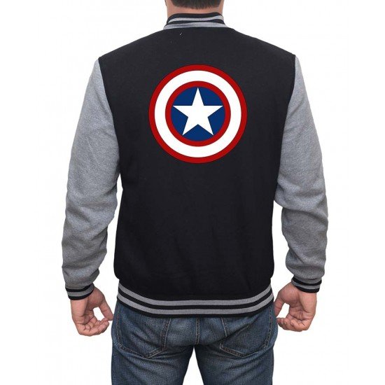 Captain America Letterman Varsity Jacket