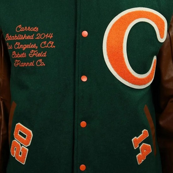 Carrots Arlington Heights Green Varsity Jacket