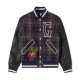 Check Wool Varsity Jacket