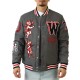 Cherub Rock Rebel Minds Gray Varsity Jacket