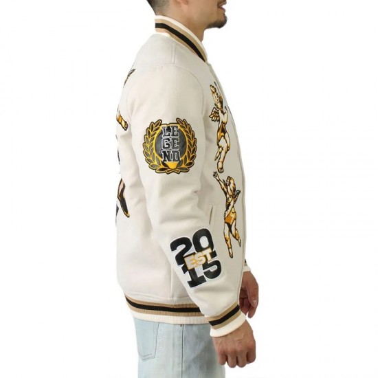 Cherub Rock Rebel Minds Varsity White Jacket