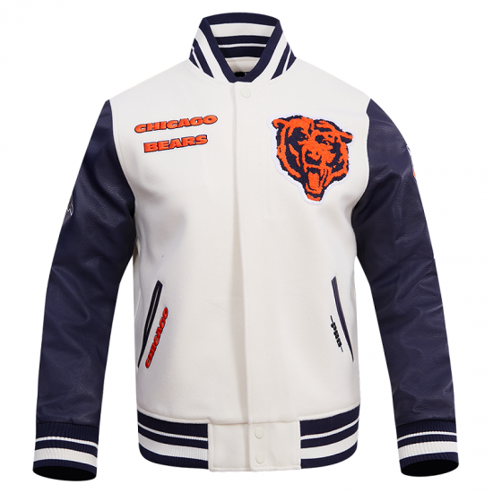 Chicago Bears Retro Classic Rib Varsity Jacket