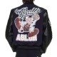 Chicago Bulls Off-White Purple Varsity Jacket