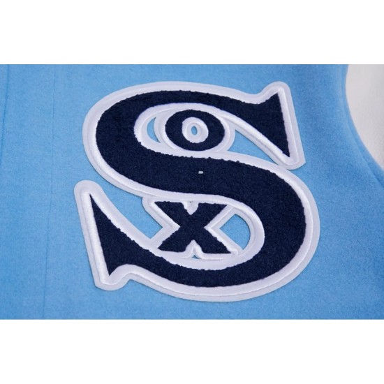 Chicago White Sox Retro Classic Blue Wool Varsity Jacket