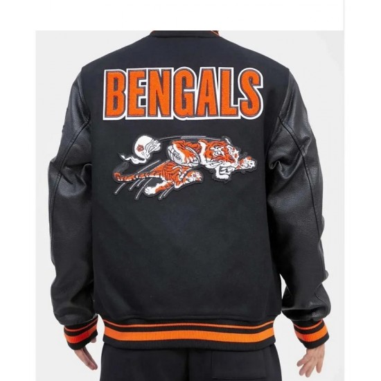 Cincinnati Bengals Retro Classic Rib Varsity Jacket