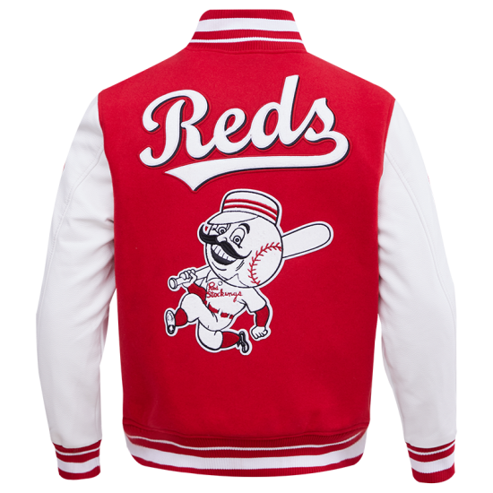 Cincinnati Reds Retro Classic Red Wool Varsity Jacket