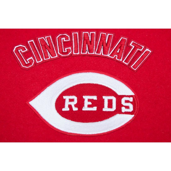 Cincinnati Reds Retro Classic Red Wool Varsity Jacket