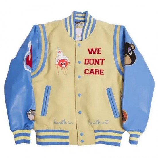 College Dropout We Don’t Care Letterman Jacket