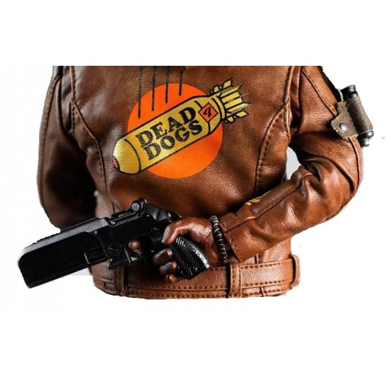 Colt Vahn Deathloop Brown Leather Jacket Costume