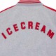 Cones and Bones ICECREAM Gray Varsity Jacket