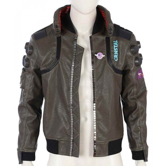 Cyberpunk 2077 Bomber Leather Jacket