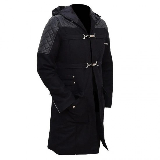 DMC Devil May Cry 5 Nero Black Trench Hooded Coat Jacket