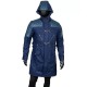 DMC Devil May Cry 5 Nero Blue Trench Hooded Coat Jacket