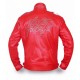 Daft Punk Red Leather Jacket Red Electroma Hero Robot Rivet Jacket