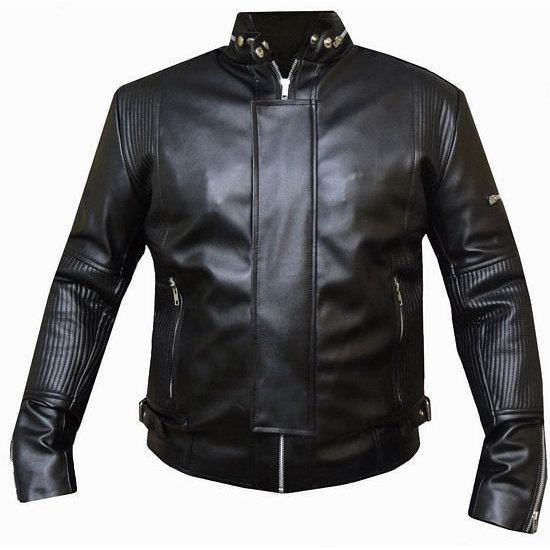 New Mens Daft Punk Leather Jacket Electroma Hero Robot Rivet