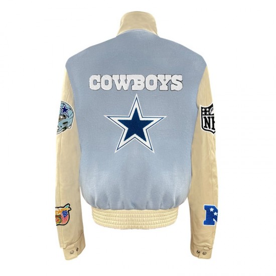 Dallas CowBoys Baby Blue Varsity Jacket