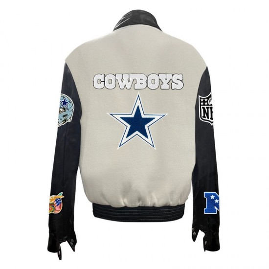 Dallas CowBoys White Varsity Jacket