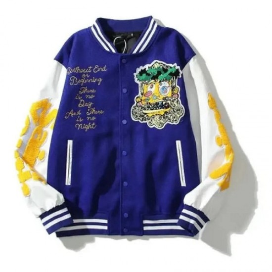 Damar Hamlin Super Bowl Blue Varsity Jacket