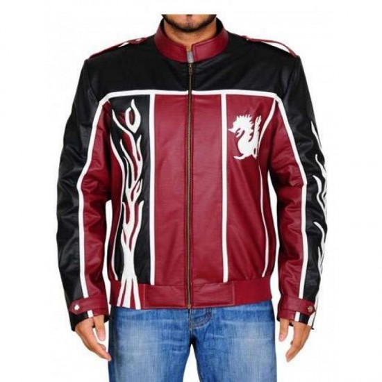 Daniel Bryan WWE Black And Red Leather Jacket