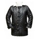 Dark knight Rises Bane Genuine Leather Buffing Black Trench Coat