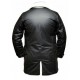 Dark knight Rises Bane Genuine Leather Buffing Black Trench Coat