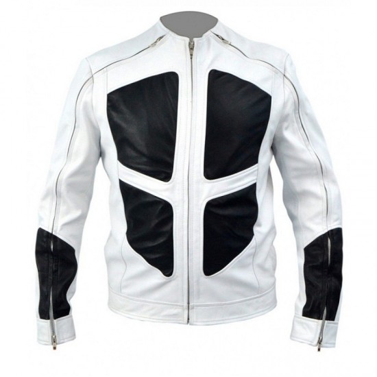 DeadPool 2 Shatterstar White Leather Jacket