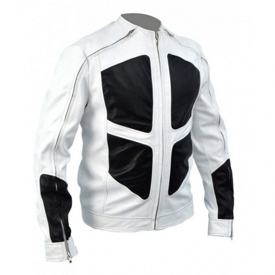 DeadPool 2 Shatterstar White Leather Jacket