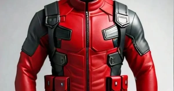 Deadpool And Wolverine 2024 Ryan Reynolds Leather Jacket - Deadpool-01