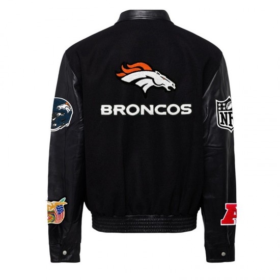 Denver Broncos Black Varsity Jacket